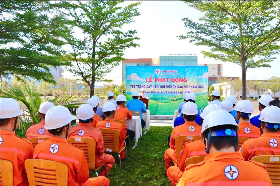 Công ty Nhiệt điện Vĩnh Tân phát động Tết trồng cây năm 2026