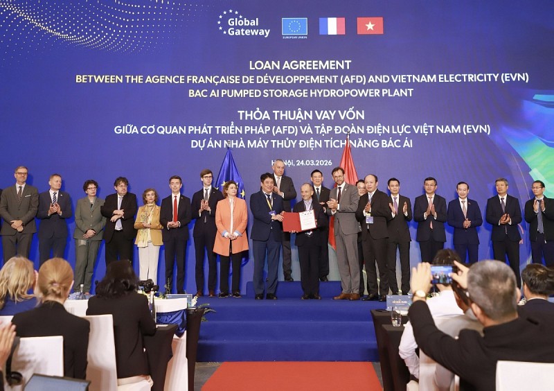 Cập nhật tiến độ thi công dự án Thủy điện Tích năng Bác Ái (ngày 27/3/2026)