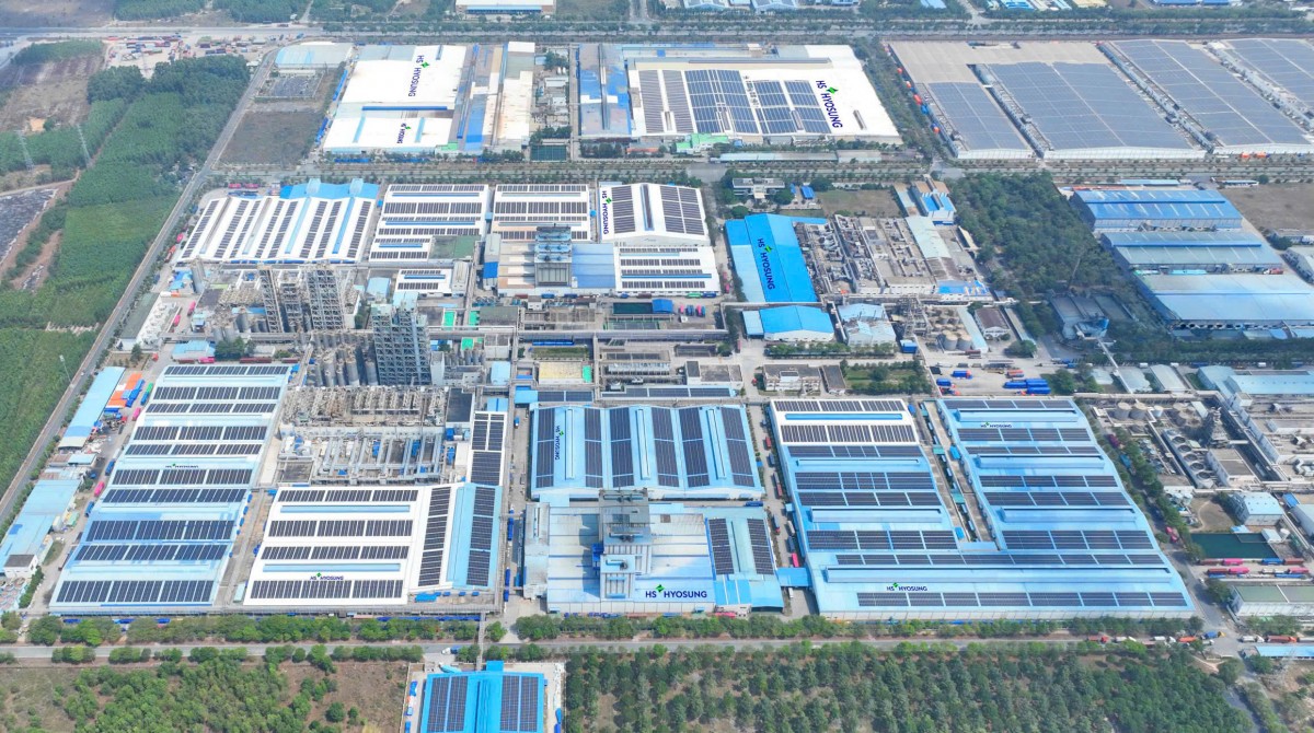 HS Hyosung Advanced Materials đưa vào vận hành hệ thống điện mặt trời mái nhà tại Đồng Nai