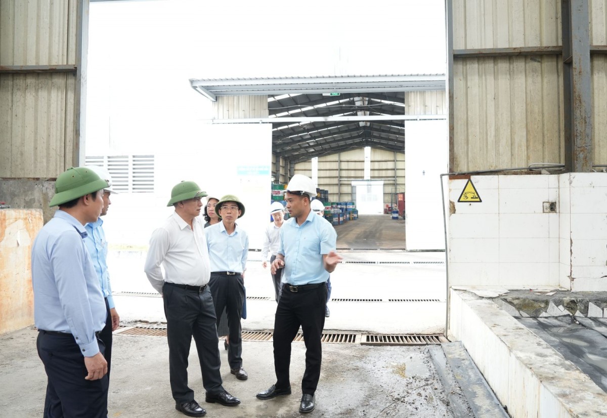 Tổng giám đốc TKV kiểm tra sản xuất, làm việc với Công ty Môi trường Vinacomin