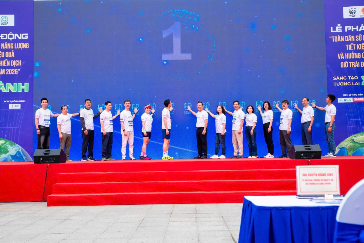 Phát động ‘Toàn dân sử dụng năng lượng tiết kiệm hiệu quả và hưởng ứng Chiến dịch Giờ Trái đất 2026’