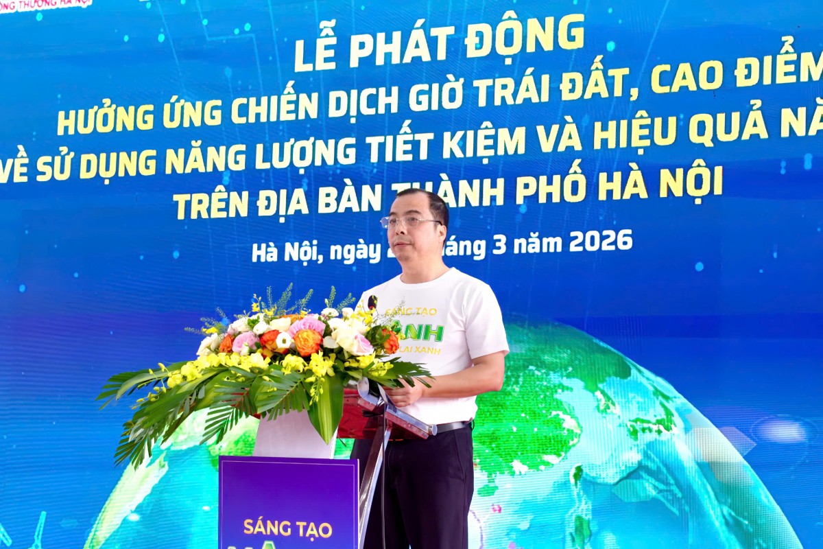 Hà Nội phát động Giờ Trái đất 2026, kêu gọi tiết kiệm điện trong cao điểm hè
