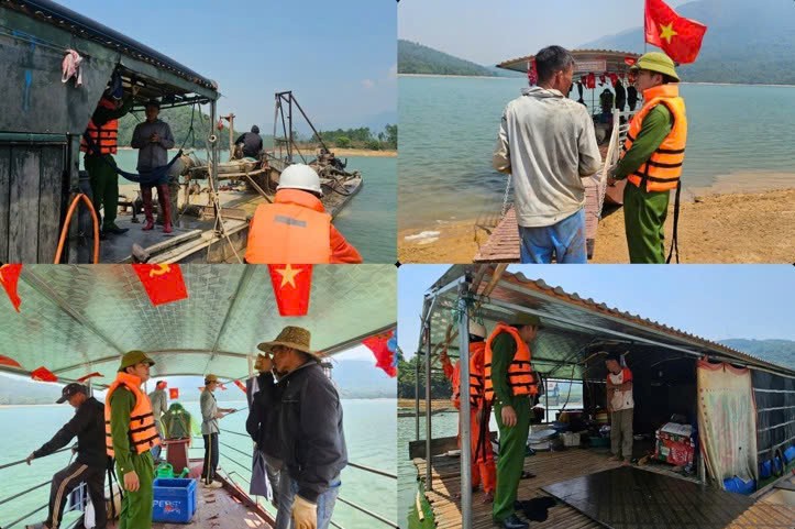 Tăng cường tuần tra, đảm bảo an ninh, an toàn giao thông trên lòng hồ Thủy điện Quảng Trị