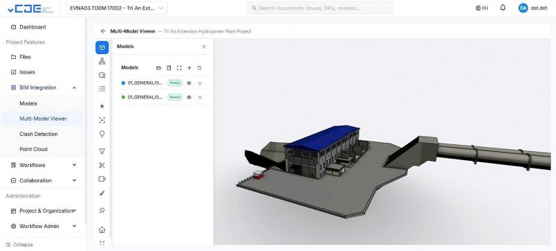 Áp dụng mô hình thông tin công trình (BIM) tại dự án Thủy điện Trị An (mở rộng)