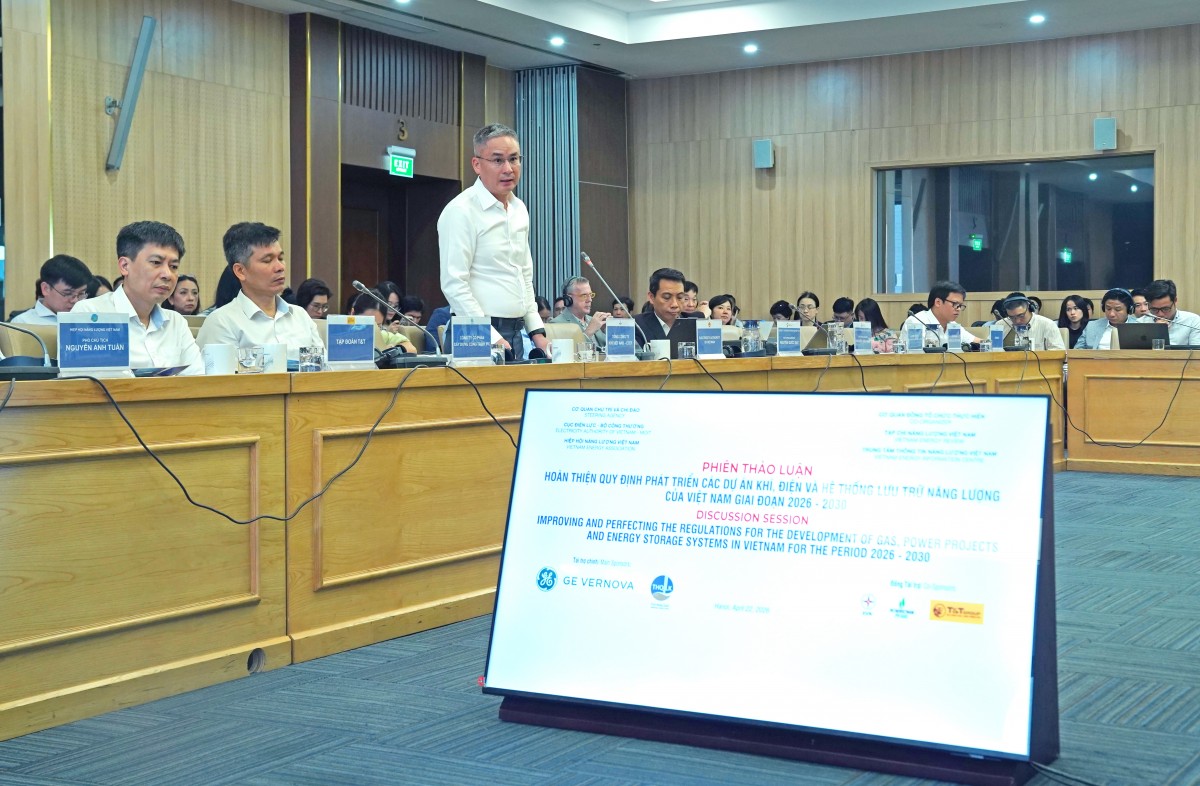 Diễn đàn hoàn thiện quy định phát triển các chuỗi dự án khí - điện, lưu trữ năng lượng của Việt Nam giai đoạn 2026-2030