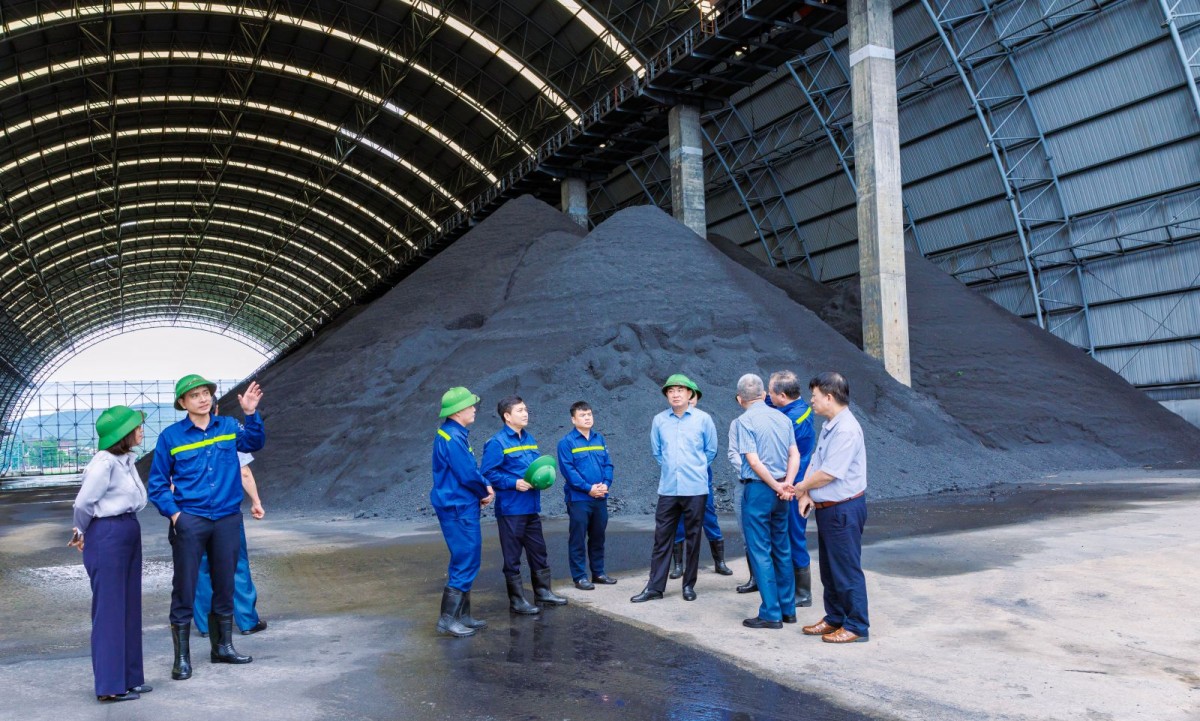 Chủ tịch HĐTV TKV kiểm tra sản xuất và làm việc với Công ty Kho vận Đá Bạc