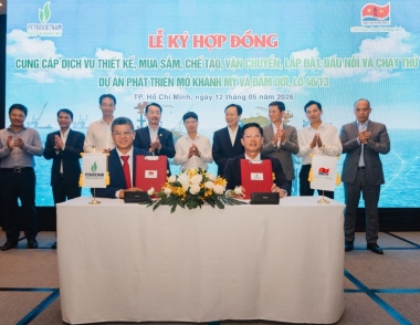 Ký hợp đồng EPCI dự án phát triển mỏ Khánh Mỹ - Đầm Dơi (Lô 46/13)