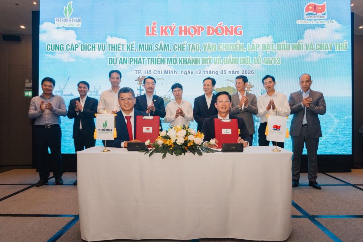Ký hợp đồng EPCI dự án phát triển mỏ Khánh Mỹ - Đầm Dơi (Lô 46/13)