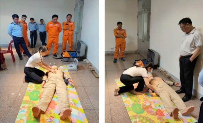 Công ty ĐHĐ nâng cao năng lực sơ cứu, cấp cứu ban đầu cho CBCNV và Đội sơ cấp cứu Công ty ĐHĐ nâng cao năng lực sơ cứu, cấp cứu ban đầu cho CBCNV và Đội sơ cấp cứu