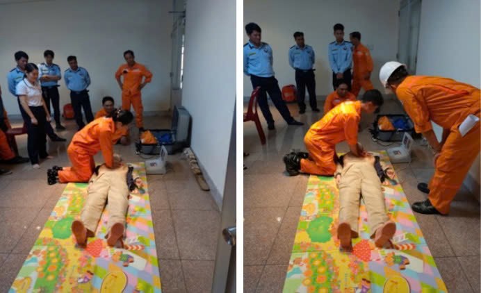 Công ty ĐHĐ nâng cao năng lực sơ cứu, cấp cứu ban đầu cho CBCNV và Đội sơ cấp cứu Công ty ĐHĐ nâng cao năng lực sơ cứu, cấp cứu ban đầu cho CBCNV và Đội sơ cấp cứu