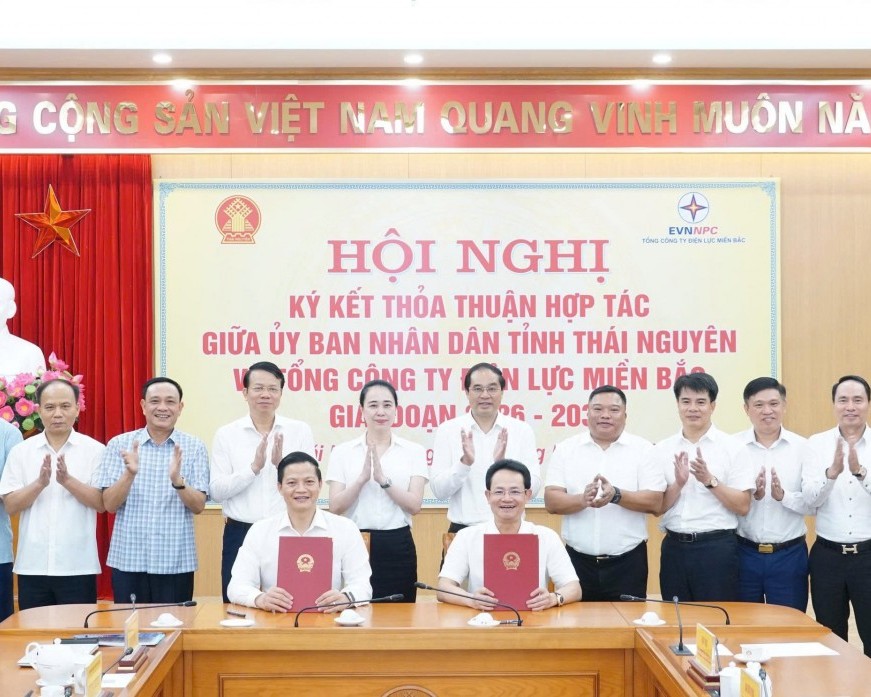 EVNNPC và UBND tỉnh Thái Nguyên ký hợp tác phát triển lưới điện giai đoạn 2026-2030