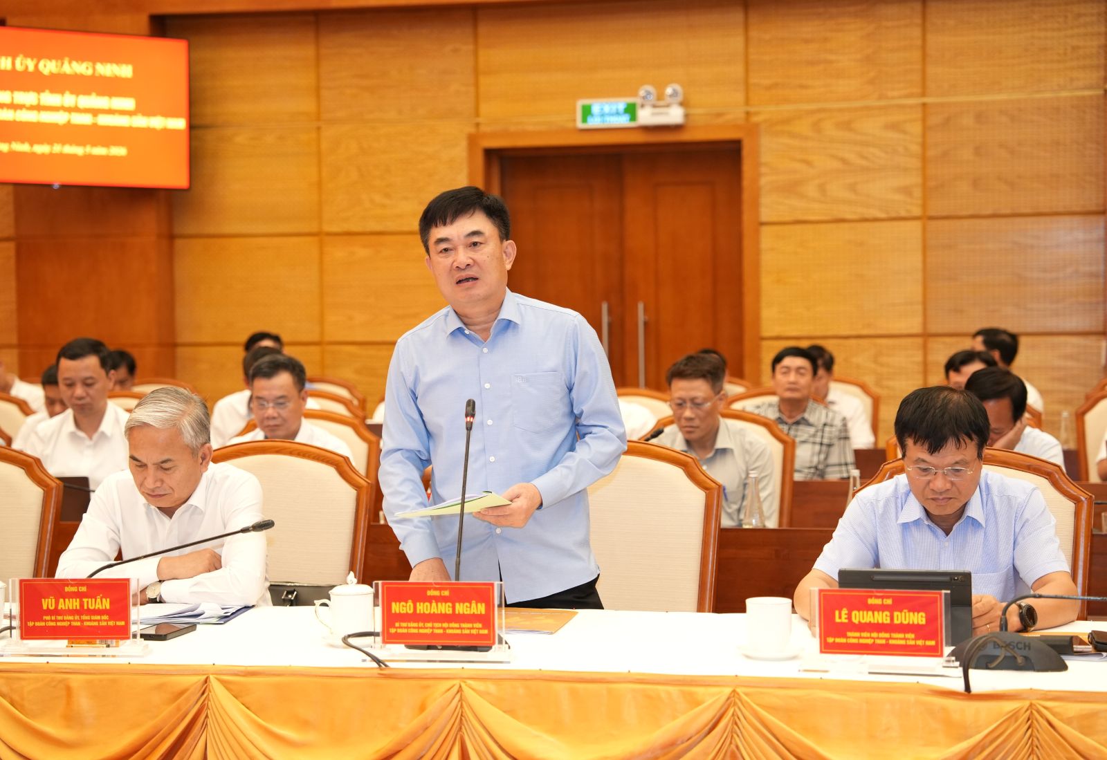 Thường trực Tỉnh ủy Quảng Ninh làm việc với Tập đoàn CN Than - Khoáng sản Việt Nam
