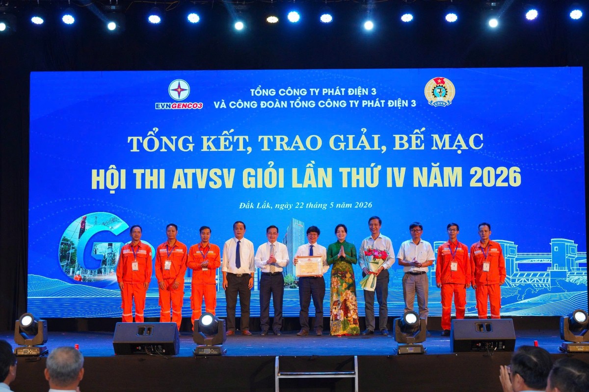 EVNGENCO3 vinh danh 136 người lao động tiêu biểu, lao động sáng tạo, ATVSV giỏi