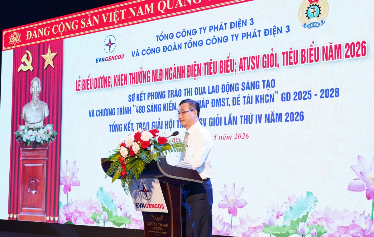 EVNGENCO3 vinh danh 136 người lao động tiêu biểu, lao động sáng tạo, ATVSV giỏi EVNGENCO3 vinh danh 136 người lao động tiêu biểu, lao động sáng tạo, ATVSV giỏi
