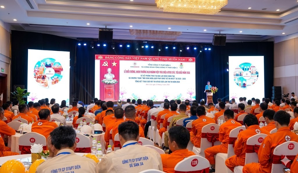 EVNGENCO3 vinh danh 136 người lao động tiêu biểu, lao động sáng tạo, ATVSV giỏi EVNGENCO3 vinh danh 136 người lao động tiêu biểu, lao động sáng tạo, ATVSV giỏi