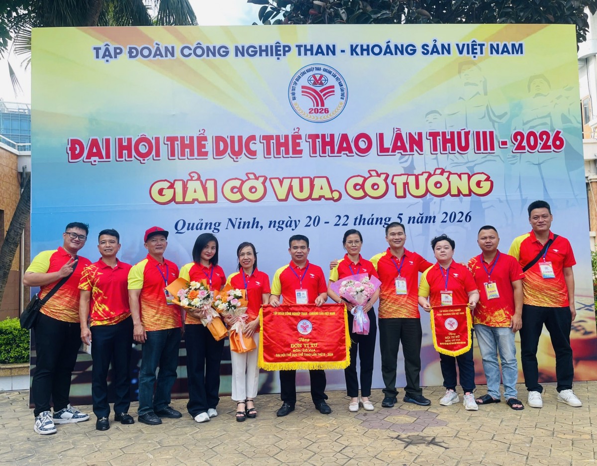 Quacontrol giành giải Tư toàn đoàn Giải Cờ vua - Cờ tướng Đại hội Thể dục thể thao TKV lần thứ III-2026 Quacontrol giành giải Tư toàn đoàn Giải Cờ vua - Cờ tướng Đại hội Thể dục thể thao TKV lần thứ III-2026