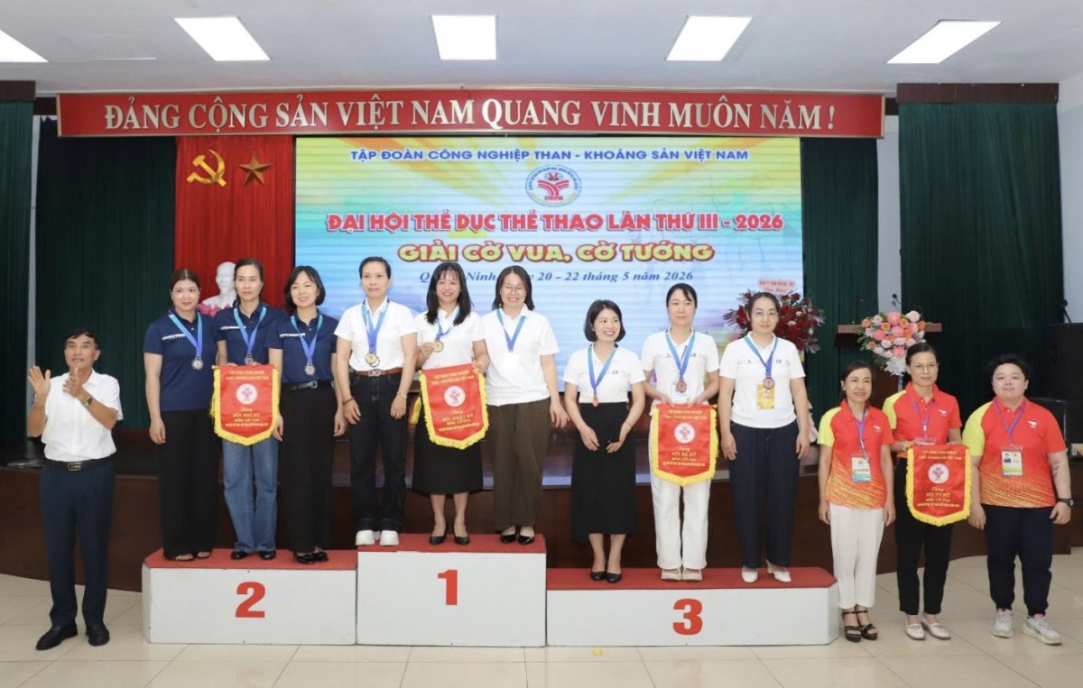 Quacontrol giành giải Tư toàn đoàn Giải Cờ vua - Cờ tướng Đại hội Thể dục thể thao TKV lần thứ III-2026 Quacontrol giành giải Tư toàn đoàn Giải Cờ vua - Cờ tướng Đại hội Thể dục thể thao TKV lần thứ III-2026