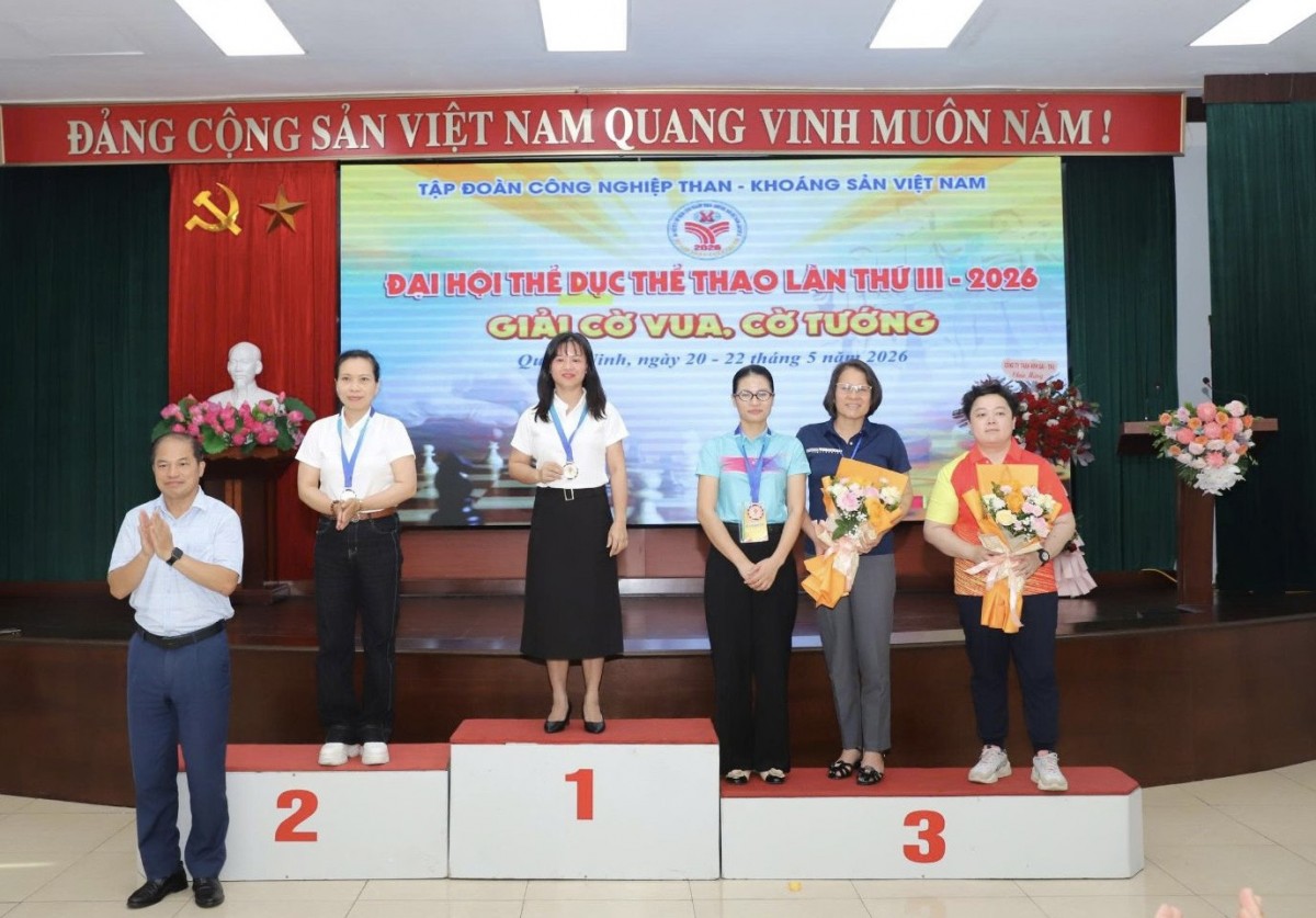 Quacontrol giành giải Tư toàn đoàn Giải Cờ vua - Cờ tướng Đại hội Thể dục thể thao TKV lần thứ III-2026 Quacontrol giành giải Tư toàn đoàn Giải Cờ vua - Cờ tướng Đại hội Thể dục thể thao TKV lần thứ III-2026