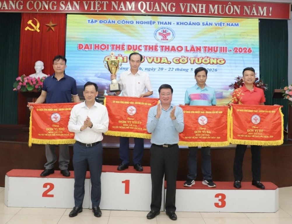 Quacontrol giành giải Tư toàn đoàn Giải Cờ vua - Cờ tướng Đại hội Thể dục thể thao TKV lần thứ III-2026