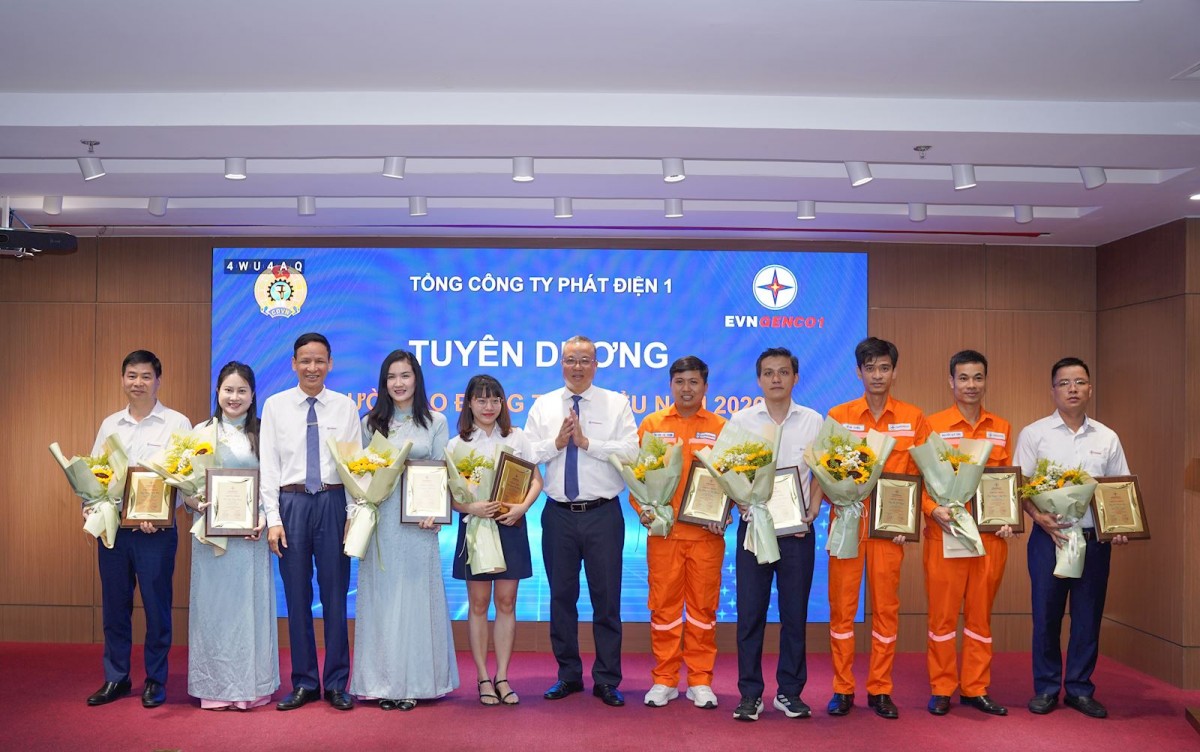 EVNGENCO1 biểu dương 47 người lao động tiêu biểu và an toàn vệ sinh viên giỏi năm 2026