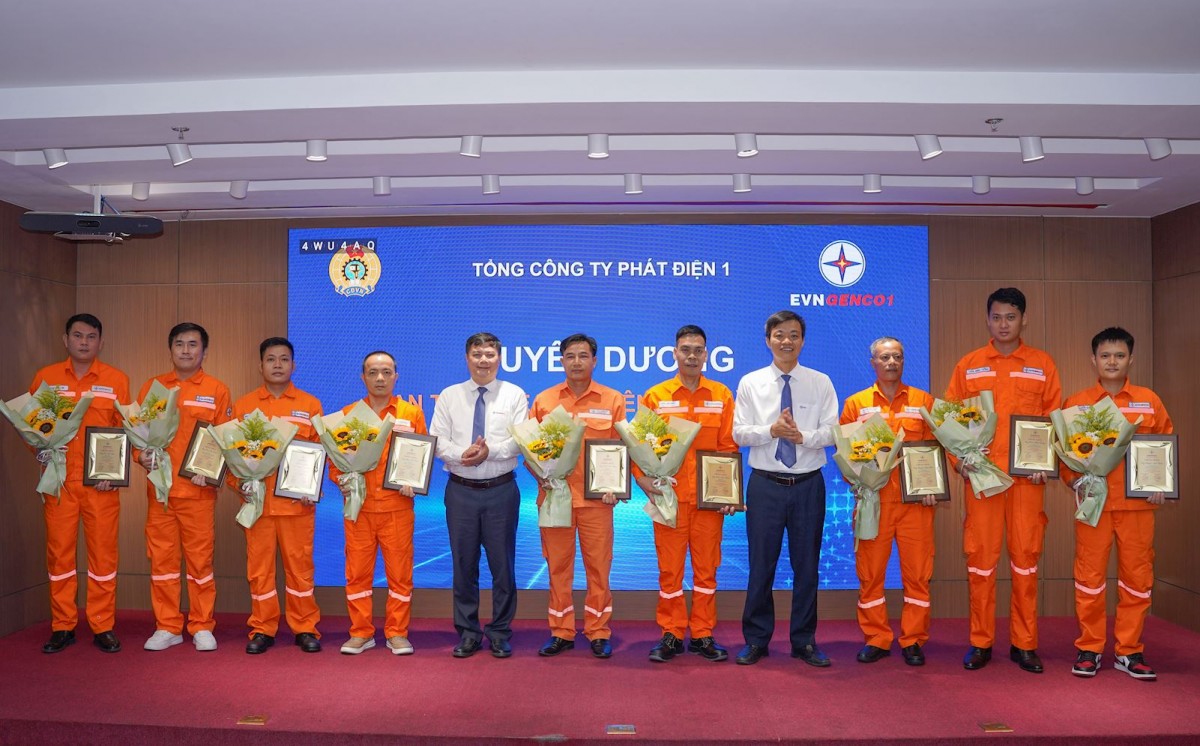 EVNGENCO1 biểu dương 47 người lao động tiêu biểu và an toàn vệ sinh viên giỏi năm 2026