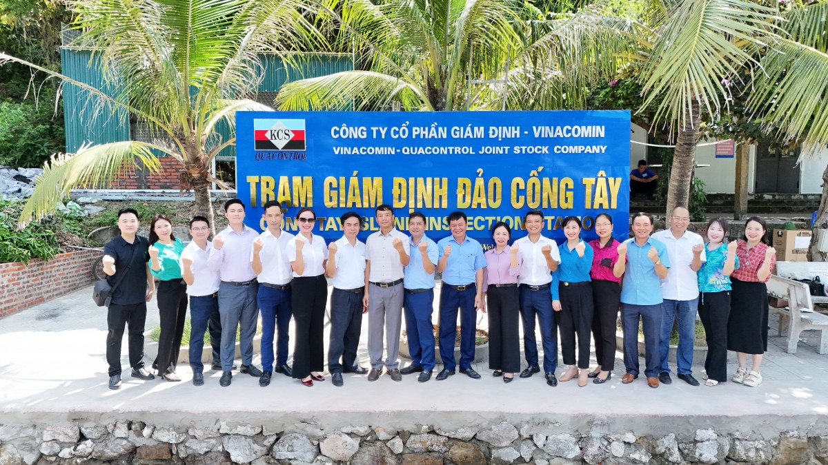 Quacontrol giám định than tại đảo Cống Tây - Khẳng định tốc độ và hiệu quả kinh tế