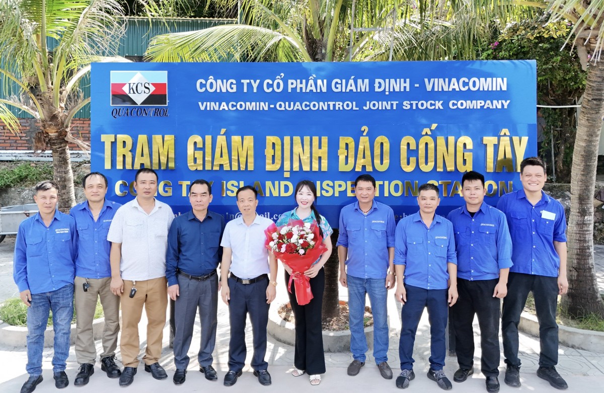 Quacontrol giám định than tại đảo Cống Tây - Khẳng định tốc độ và hiệu quả kinh tế