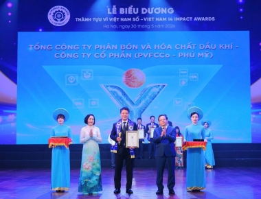 Bứt phá từ nền tảng sản xuất - PVFCCo lập ‘cú đúp’ tại Viet Nam I4 Impact Awards 2026