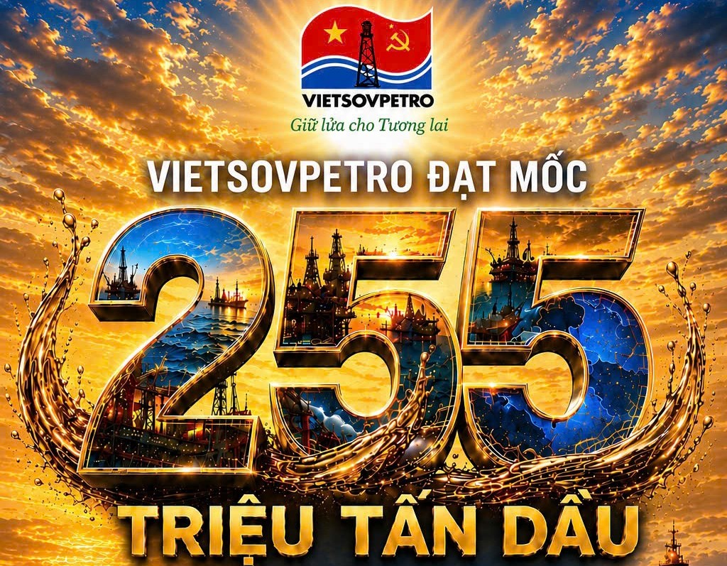 Liên doanh Việt - Nga Vietsovpetro đạt mốc khai thác 255 triệu tấn dầu