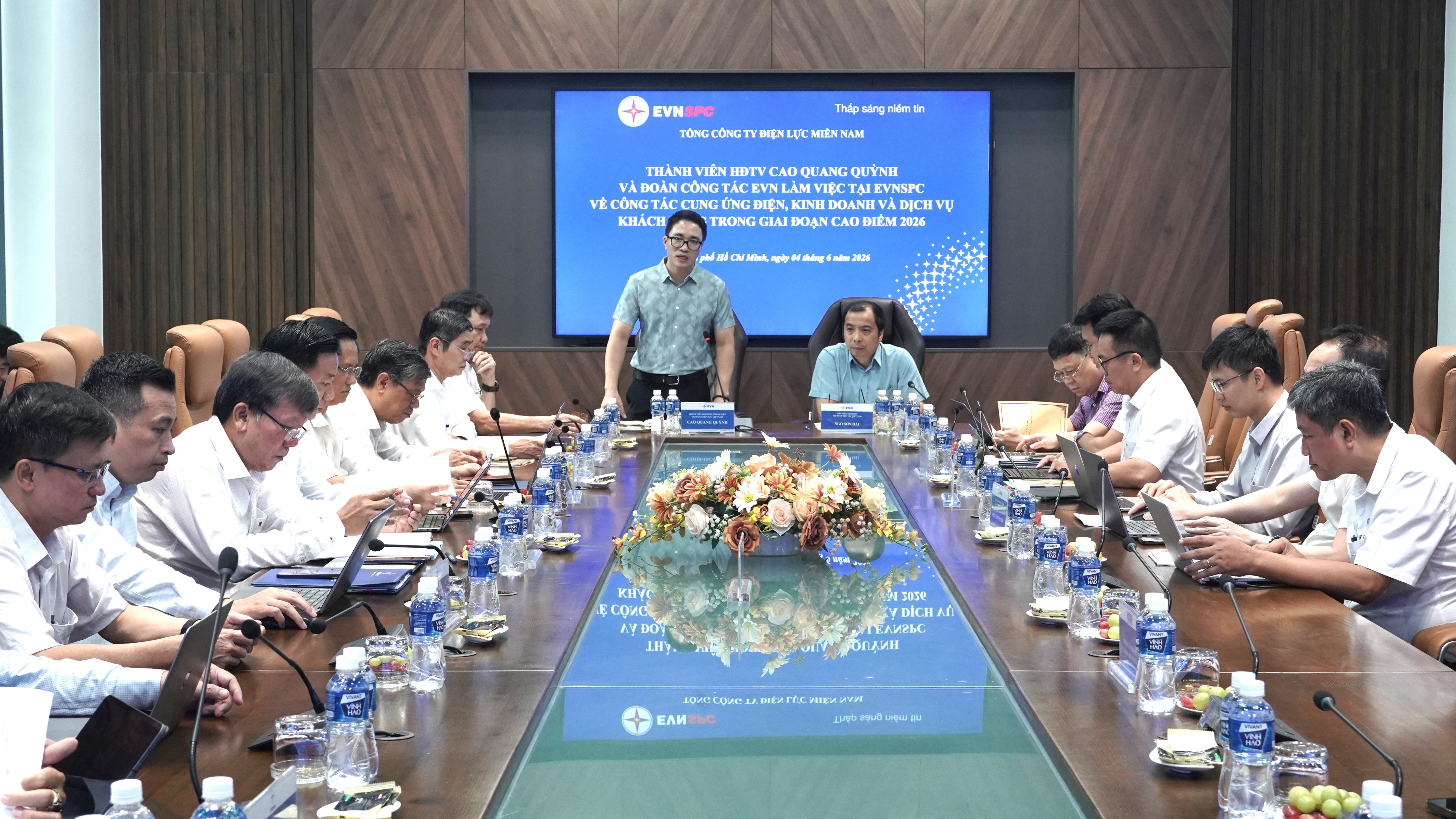 Tình hình cấp điện và dịch vụ khách hàng của EVNSPC giai đoạn cao điểm 2026