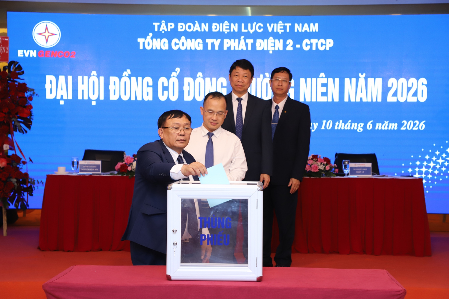 Đại hội đồng cổ đông thường niên EVNGENCO2 năm 2026 Đại hội đồng cổ đông thường niên EVNGENCO2 năm 2026