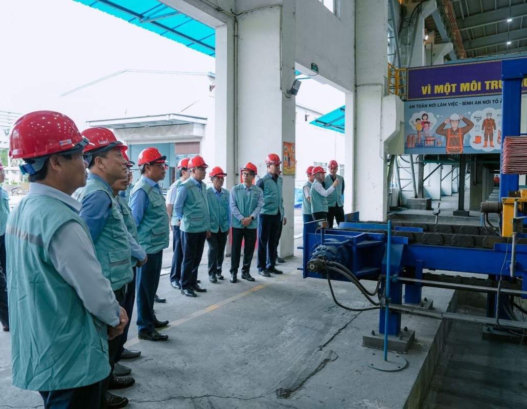 Tổng giám đốc TKV kiểm tra sản xuất, làm việc với các đơn vị khoáng sản tại Lào Cai