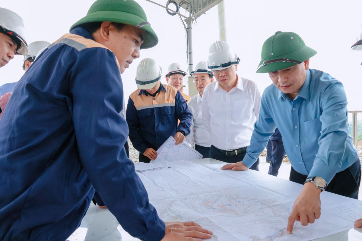Tổng giám đốc TKV kiểm tra sản xuất, làm việc với các đơn vị khoáng sản tại Lào Cai