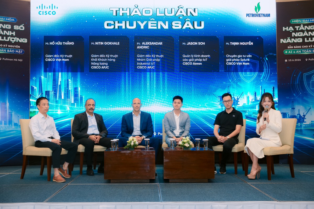Cisco và ESEC đồng hành cùng Petrovietnam tại hội thảo ‘Hiện đại hóa hạ tầng số ngành năng lượng’ Cisco và ESEC đồng hành cùng Petrovietnam tại hội thảo ‘Hiện đại hóa hạ tầng số ngành năng lượng’