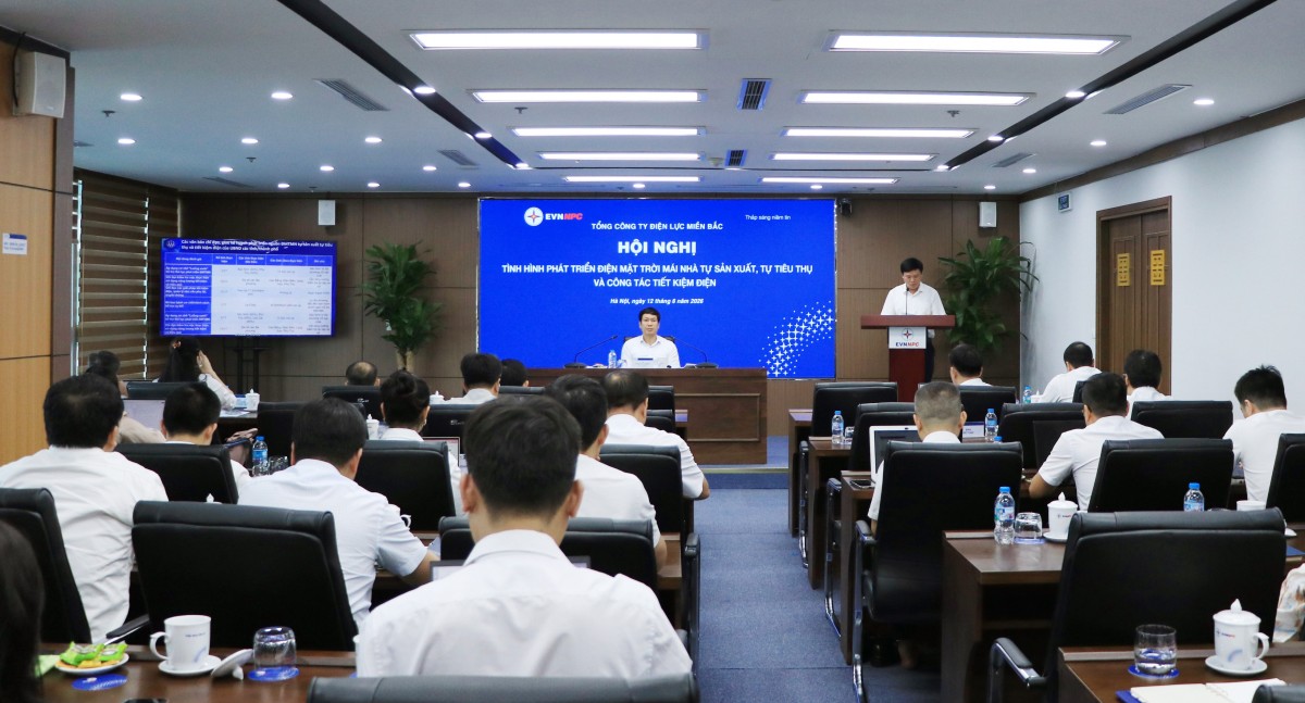 EVNNPC rà soát tình hình phát triển điện mặt trời mái nhà và tiết kiệm điện