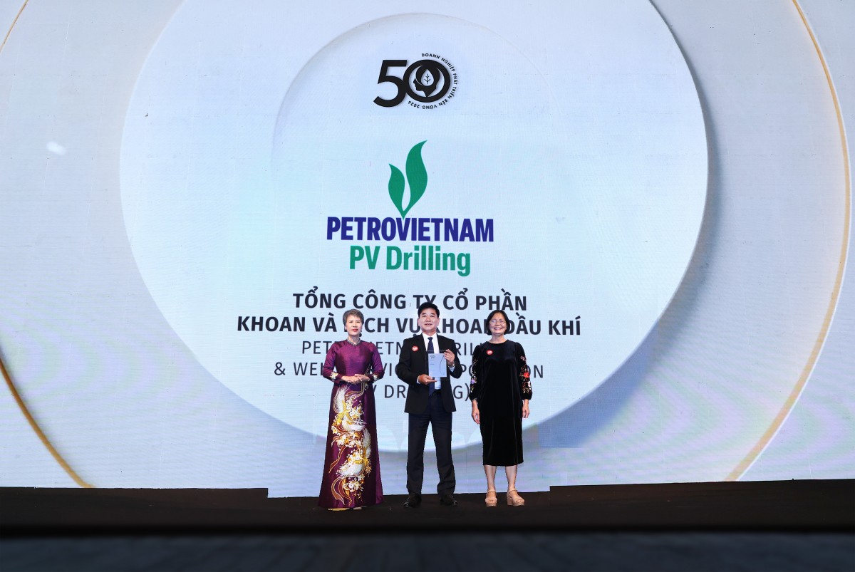 PV Drilling trong Top VIX50 và Top 50 Doanh nghiệp phát triển bền vững 2026