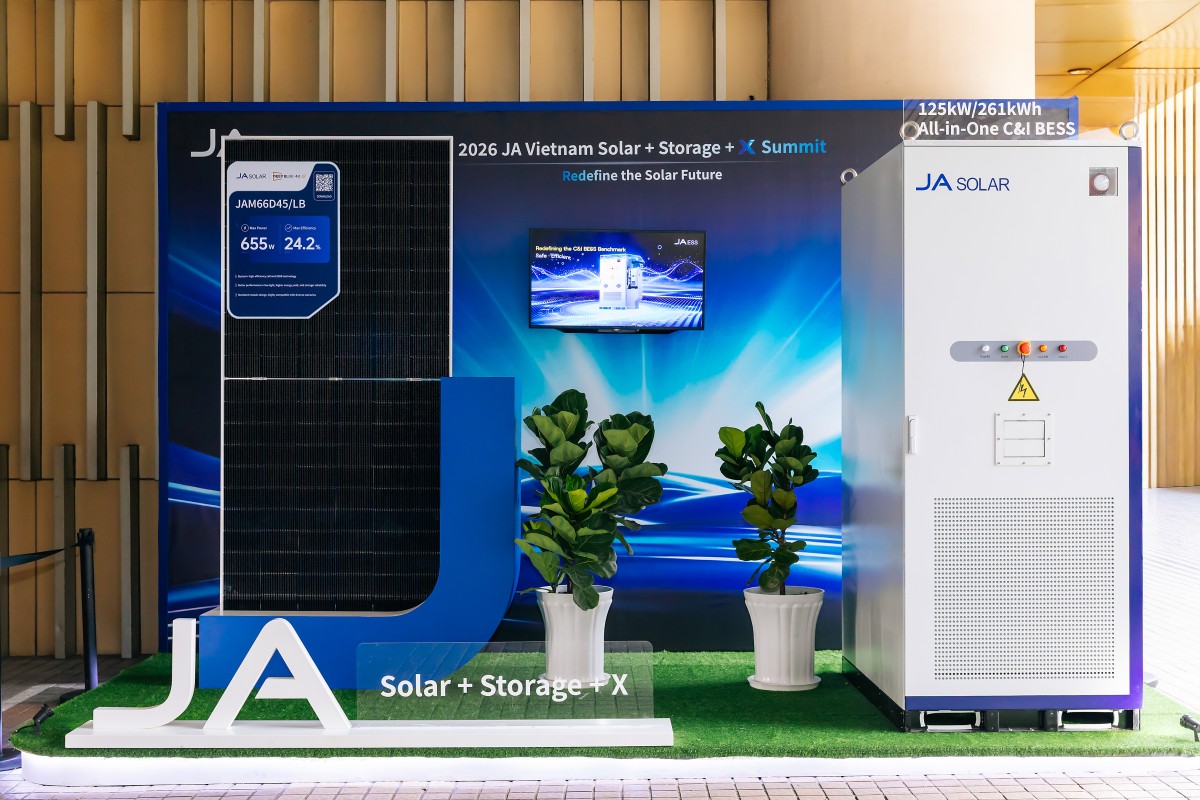 JA Solar củng cố vị thế tiên phong Đông Nam Á với hệ sinh thái điện mặt trời - lưu trữ năng lượng - X