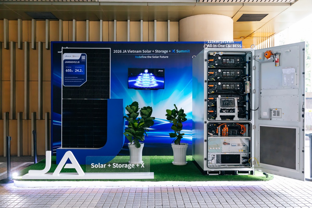 JA Solar củng cố vị thế tiên phong Đông Nam Á với hệ sinh thái điện mặt trời - lưu trữ năng lượng - X