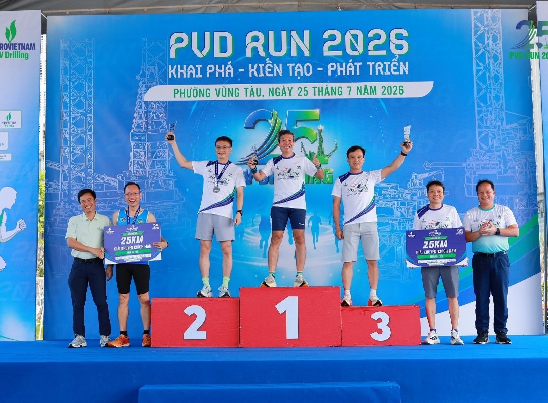 PVD RUN 2026 - Hơn 1.600 vận động viên cùng lan tỏa tinh thần ‘Khai phá - Kiến tạo - Phát triển’