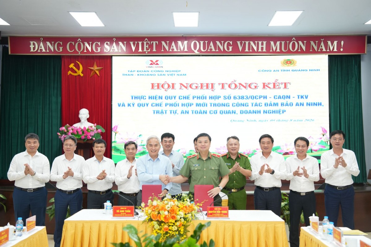 TKV và Công an tỉnh Quảng Ninh tiếp tục nâng cao hiệu quả phối hợp bảo đảm an ninh, an toàn khai thác than