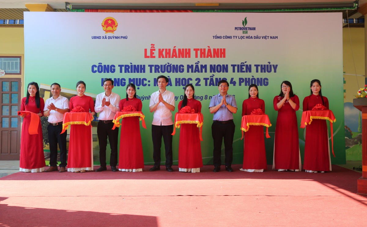 Tổng công ty Lọc hóa dầu Việt Nam khánh thành trường học, tri ân người có công tại Nghệ An