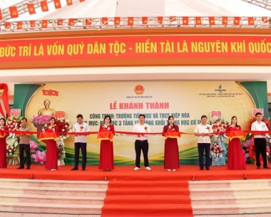 BSR tiếp sức cho hành trình ‘gieo chữ’ tại Trường Tiểu học - Trung học cơ sở Hiệp Hòa (Hưng Yên)