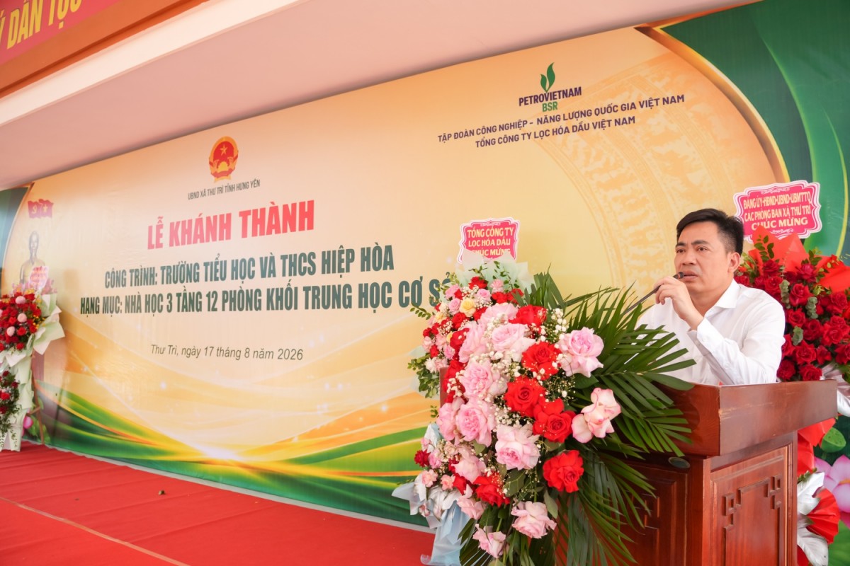 BSR tiếp sức cho hành trình ‘gieo chữ’ tại Trường Tiểu học - Trung học cơ sở Hiệp Hòa (Hưng Yên)