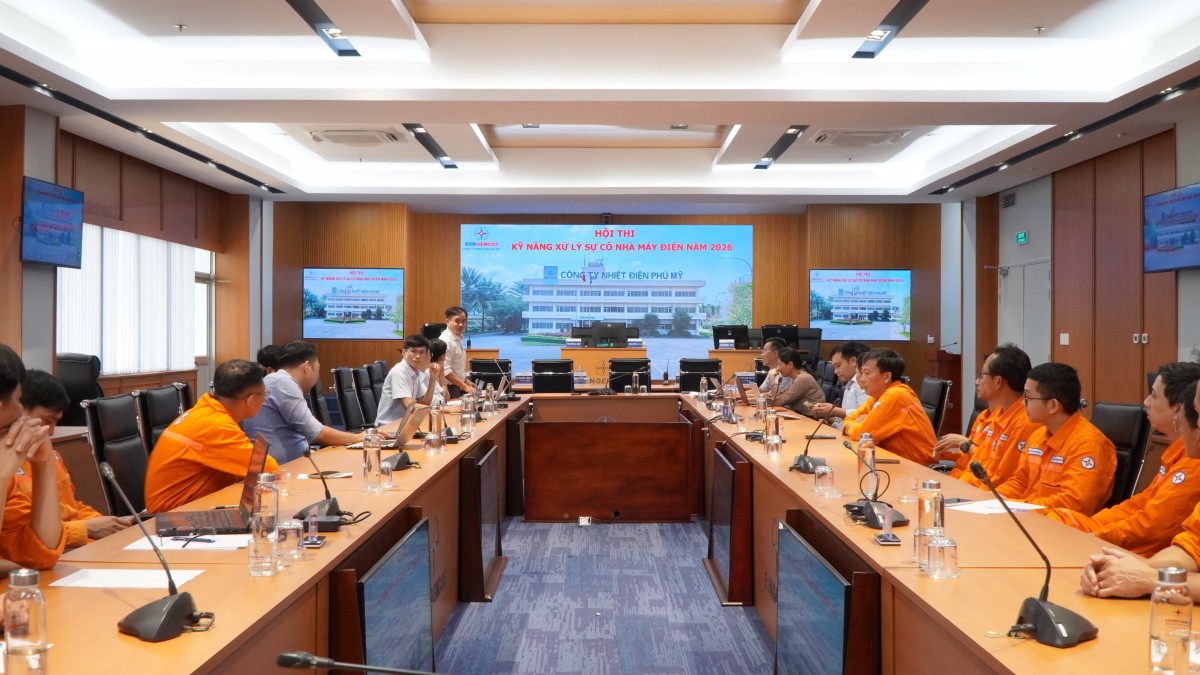 Nhiệt điện Phú Mỹ tổ chức Hội thi kỹ năng xử lý sự cố nhà máy điện năm 2026