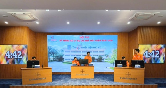 Nhiệt điện Phú Mỹ tổ chức Hội thi kỹ năng xử lý sự cố nhà máy điện năm 2026