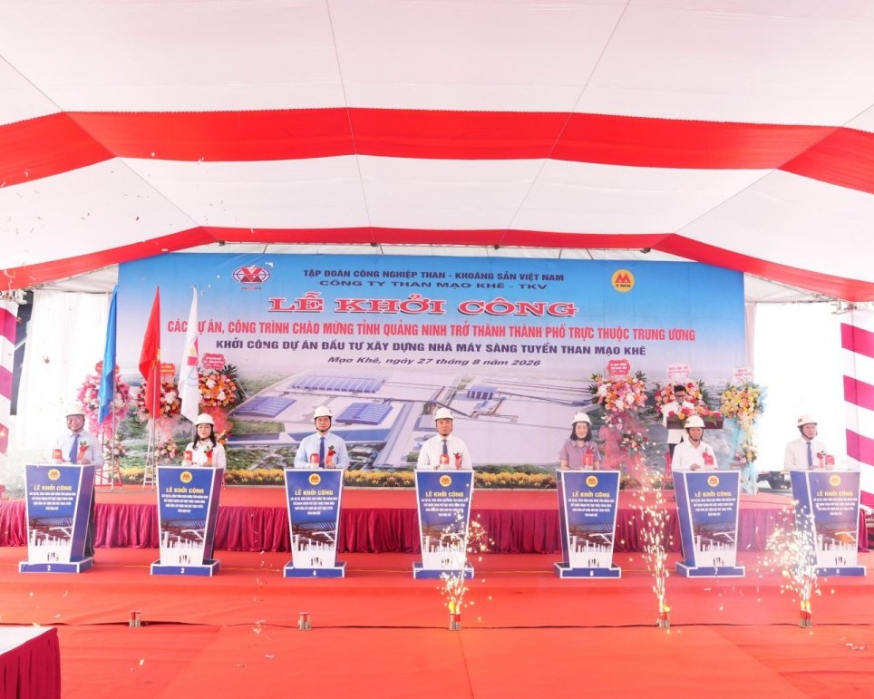 Khởi công dự án Nhà máy sàng tuyển than Mạo Khê