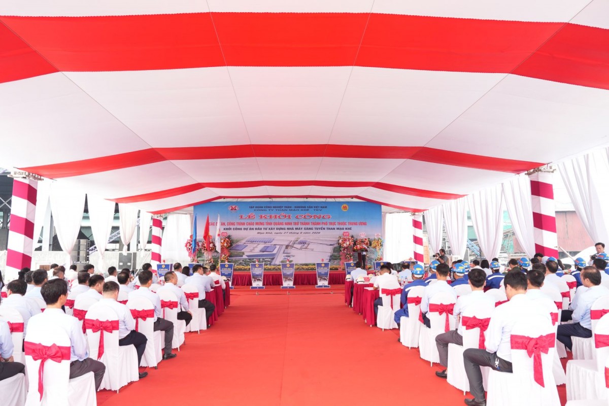 Khởi công dự án Nhà máy sàng tuyển than Mạo Khê
