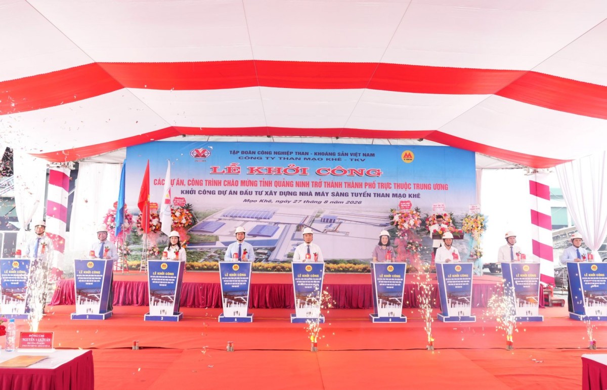 Khởi công dự án Nhà máy sàng tuyển than Mạo Khê