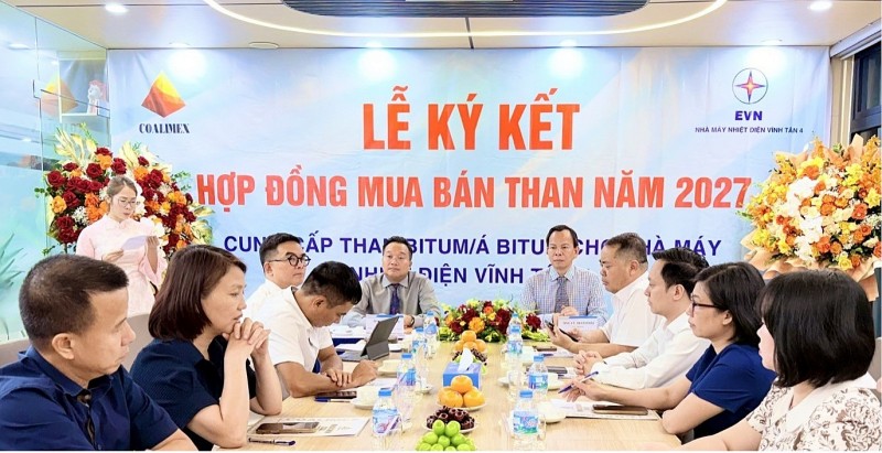 Coalimex và Nhà máy Nhiệt điện Vĩnh Tân 4 hoàn tất đàm phán hợp đồng mua bán than năm 2027 Coalimex và Nhà máy Nhiệt điện Vĩnh Tân 4 hoàn tất đàm phán hợp đồng mua bán than năm 2027