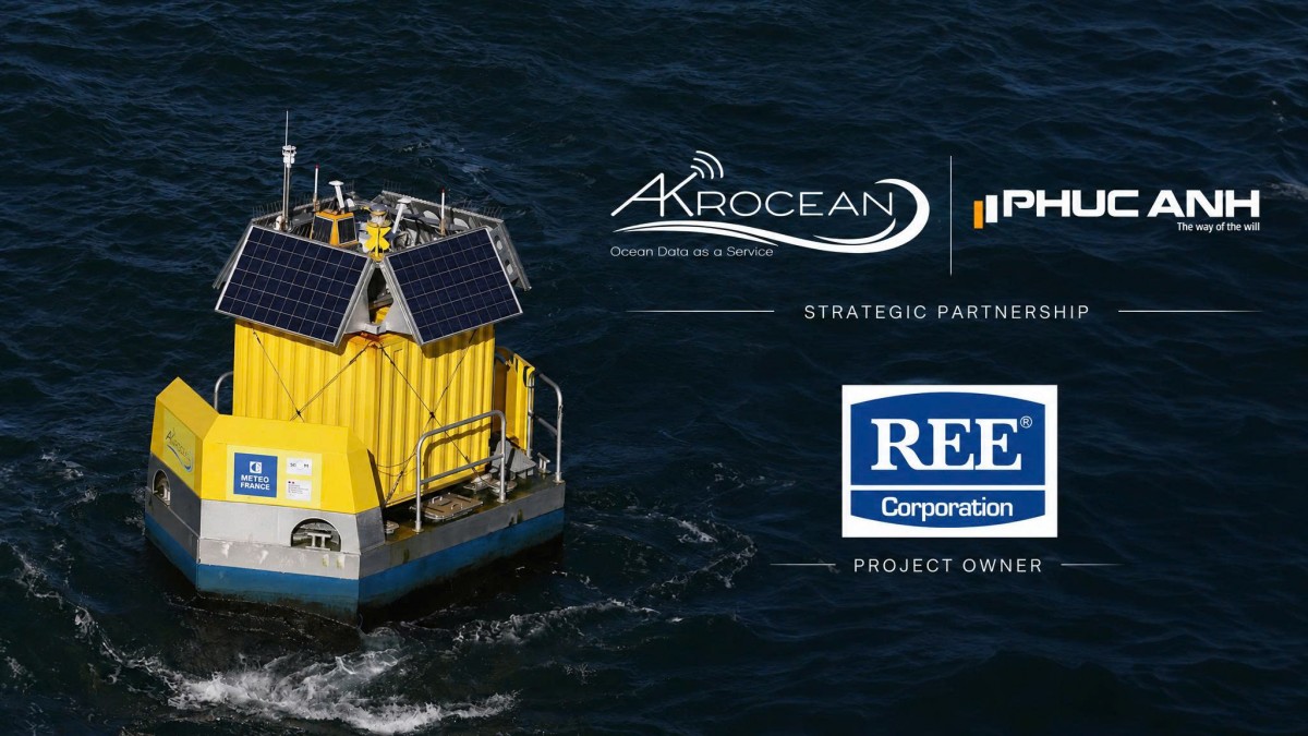 AKROCEAN Successfully Deploys Floating LiDAR System for REE’s Nam Bo 3 Offshore Wind Project